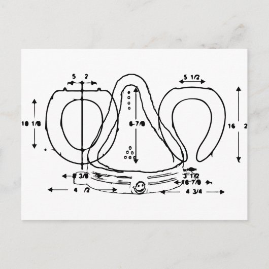 Carte Postale siège de toilette (Devant)