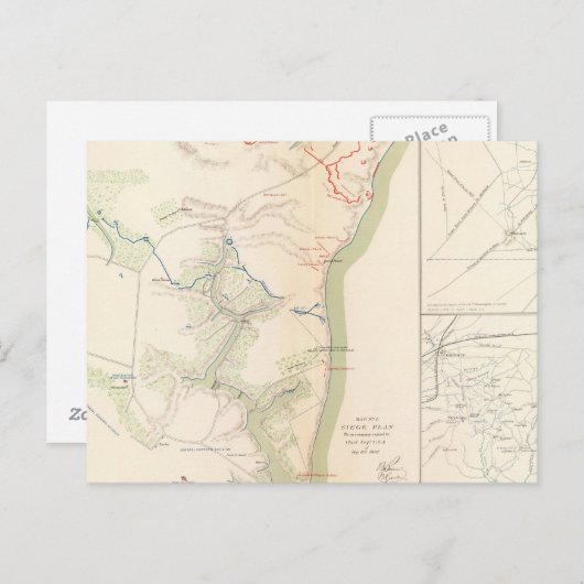 Carte Postale Siège de Yorktown (Devant / Derrière)