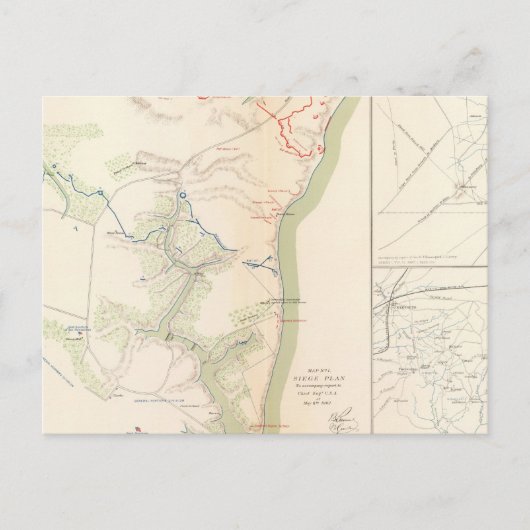 Carte Postale Siège de Yorktown (Devant)