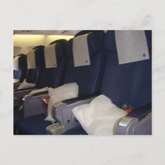 Carte Postale Sièges d'avion (Devant)
