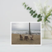 Carte Postale Sièges en bord de mer - Customisé (Debout devant)