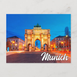 Carte Postale Siegestor, Munich, Allemagne