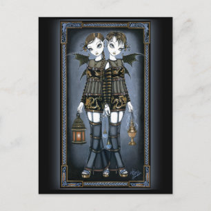 Carte postale "Sienna & Celeste" Dragon Twin Fairi