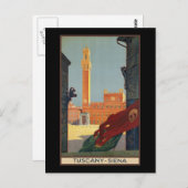 Carte Postale Sienne Toscane (Devant / Derrière)