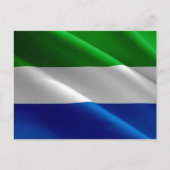 Carte Postale Sierra Leone - Drapeau qui flotte - (Devant)