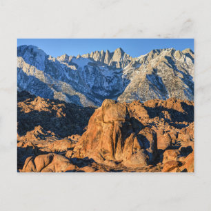 Carte Postale Sierra Nevada Montagnes Et Alabama Hills Sunrise