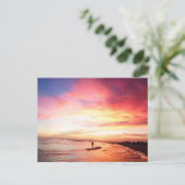 Carte Postale Siesta Key Florida, Nuit d'été, coucher du soleil (Debout devant)