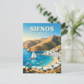 Carte Postale Sifnos Kamares Grèce (Debout devant)