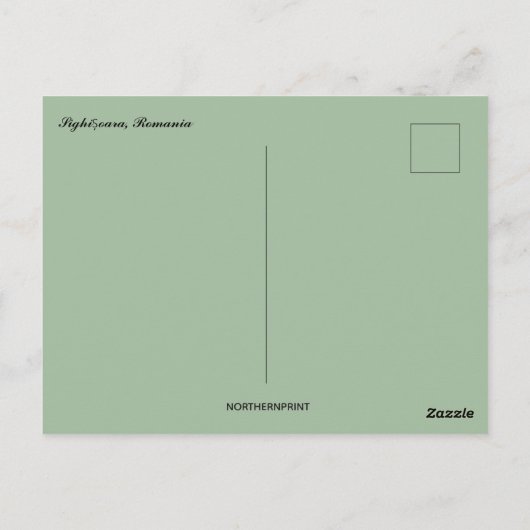 Carte Postale Sighișoara Roumanie (Dos)