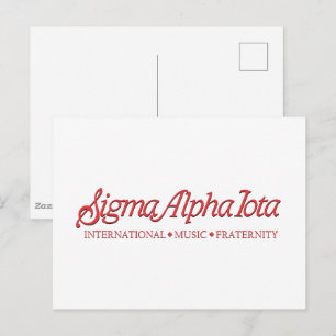 Carte Postale Sigma Alpha Iota Fraternité Internationale de Musi