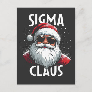 Carte Postale Sigma Claus Drôle Gen Alpha Collège Noël