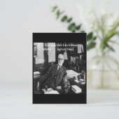 Carte Postale Sigmund Freud Dans Son Bureau & Citation de Chat D (Debout devant)