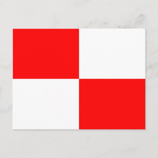 Carte Postale Signal Alphabet Nautique Signal U (Devant)