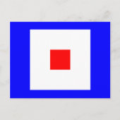 Carte Postale Signal alphabétique W (Devant)