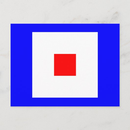 Carte Postale Signal alphabétique W (Devant)