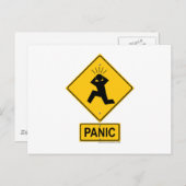 Carte Postale Signal d'avertissement de panique (Devant / Derrière)