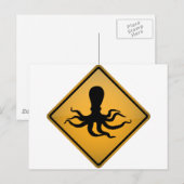 Carte Postale Signal d'avertissement octopus (Devant / Derrière)