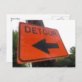 Carte Postale Signal de détour (Devant / Derrière)