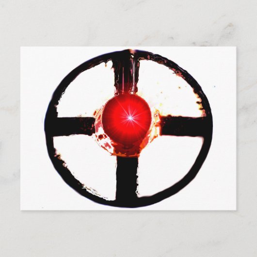 Carte Postale Signal de la sangle de la perruque du chemin de fe (Devant)