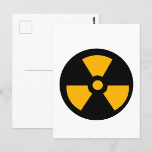 Carte Postale Signal radioactif nucléaire