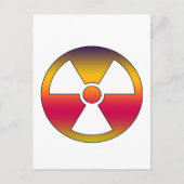 Carte Postale Signal radioactif nucléaire (Devant)