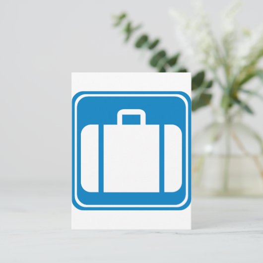 Carte Postale Signal routier de réclamation / consignation de ba (Debout devant)