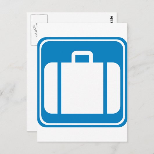 Carte Postale Signal routier de réclamation / consignation de ba (Devant / Derrière)