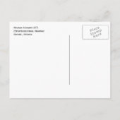 Carte Postale Signal routier extraterrestre, Rachel Nevada (Dos)