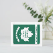 Carte Postale Signal routier transcanadien de l'Ontario (Debout devant)