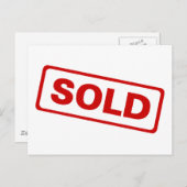 Carte Postale Signal vendu (Devant / Derrière)