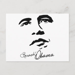 Carte Postale Signature Barack Obama