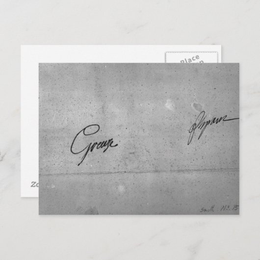 Carte Postale Signature de Jean-Baptiste Greuze (Devant / Derrière)