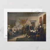 Carte Postale Signature de la Déclaration d'indépendance (Devant / Derrière)