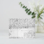 Carte Postale Signature de William Shakespeare, 1616 (Debout devant)