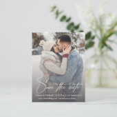 Carte Postale signature design script fade photo enregistrer la  (Debout devant)