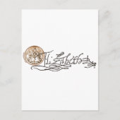 Carte Postale Signature Elizabeth I (Version 2) (Devant)