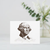 Carte Postale Signature George Washington (Debout devant)