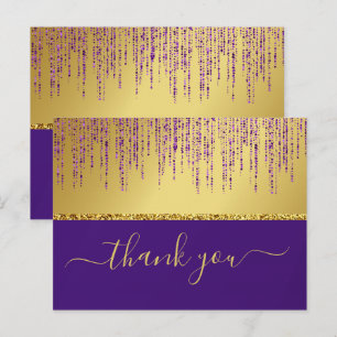 Carte Postale Signature holographique Script Parties scintillant