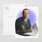 Carte Postale Signature Stravinsky (Devant / Derrière)
