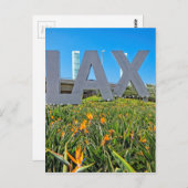 CARTE POSTALE SIGNE AÉRIENNE LAX (Devant / Derrière)