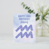 Carte Postale Signe astrologique du Verseau personnalisé pour un (Debout devant)