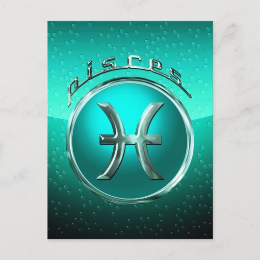 Carte Postale SIGNE Astrologique Pisces (Devant)
