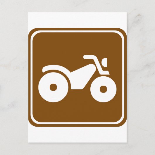 CARTE POSTALE SIGNE AUTOROUTIÈRE ATV (Devant)