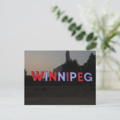 Carte Postale SIGNE CANADA DE Winnipeg (Debout devant)