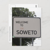 Carte Postale signe d'accueil soweto (Devant / Derrière)