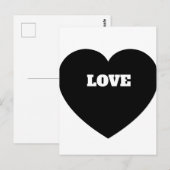 Carte Postale Signe d'amour (Devant / Derrière)