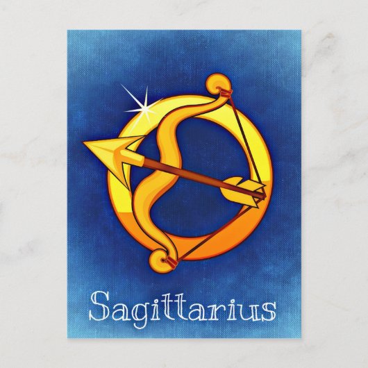 Carte Postale SIGNE D'Astrologie Sagittarius (Devant)