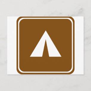 Carte Postale SIGNE D'AUTOROUTE DU Camping