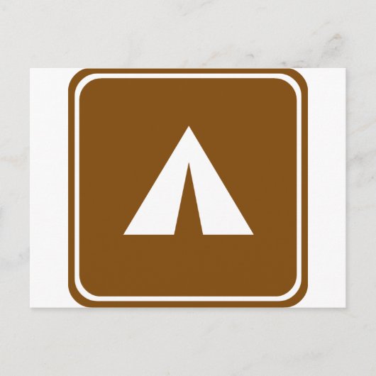 Carte Postale SIGNE D'AUTOROUTE DU Camping (Devant)