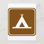 Carte Postale SIGNE D'AUTOROUTE DU Camping (Devant)